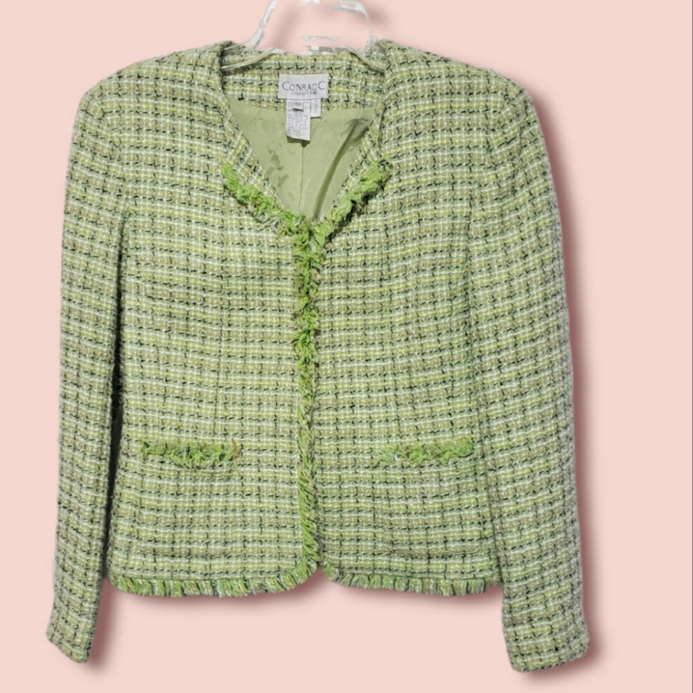 Tweed Fringe Jacket